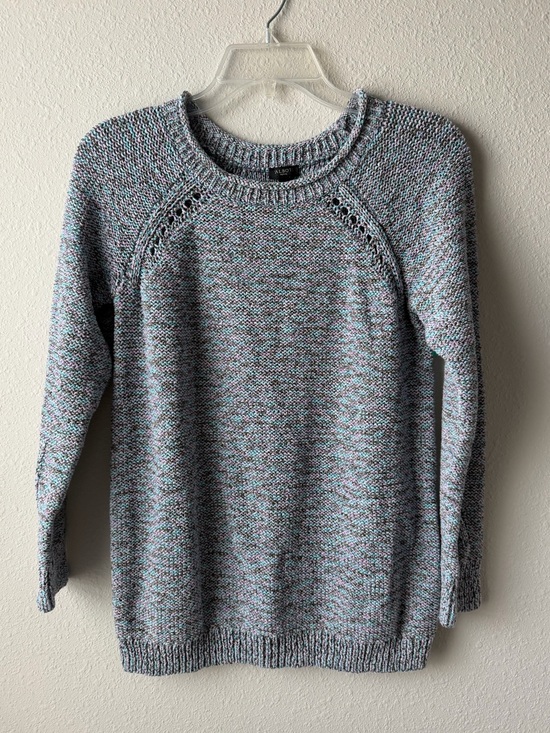 Talbots Sweaters - Talbots Multicolor Speckled Crewneck Sweater - Blue, Pink, White